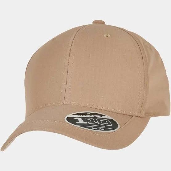 Flexfit - Beige Adjustable Cap - Khaki 110 Ripstop Adjustable @ Hatstore