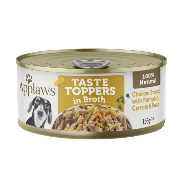 Applaws Taste Toppers Dog Tin Chicken Breast with Vegtables in Broth Dog Food 156g