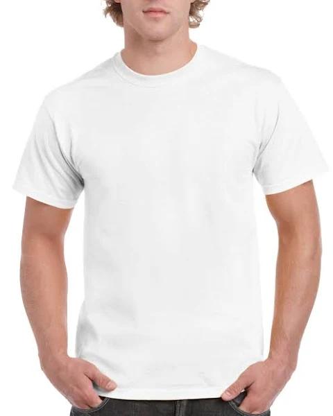 Gildan H000 Adult Hammer Tee - White, S