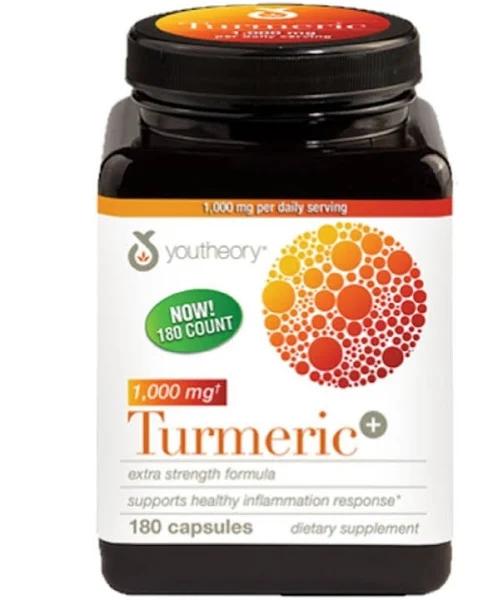 Youtheory Turmeric Extra Strength Formula Capsules 1,000 MG Per Daily