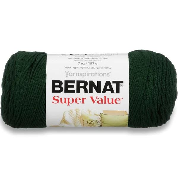 Bernat Super Value Yarn, Deep Sea Green