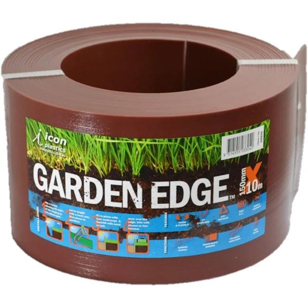 Icon Plastics 150mm x 10m Jarrah Garden Edge