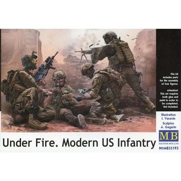 Master Box 1/35 Under Fire Modern US Infantry