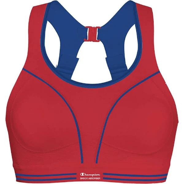 Shock Absorber Ultimate Run Bra - Red/Blue