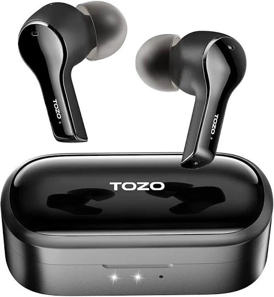 TOZO T9 True Wireless Earbuds Environmental Noise Cancellation 4 Mic Call Noise Cancelling Headphones and Deep Bass Bluetooth 5.3 Light Weight