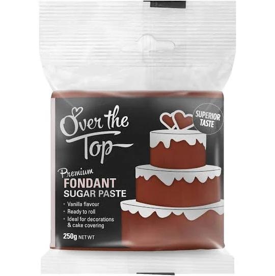 Over The Top Warm Brown Premium Fondant 250g