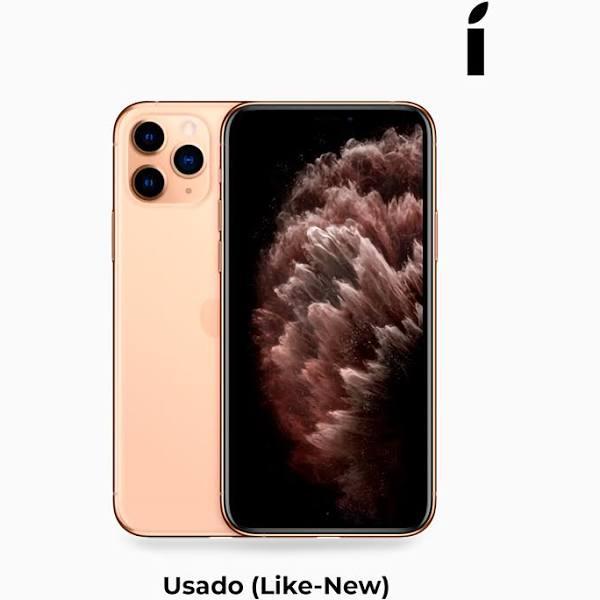 Apple iPhone 11 Pro - 4G smartphone - dual-SIM / Internal Memory 256 GB - OLED display - 5.8" - 2436 x 1125 pixels - 3x rear cameras 12 MP, 12 MP, 12 MP - front camera 12 MP - gold