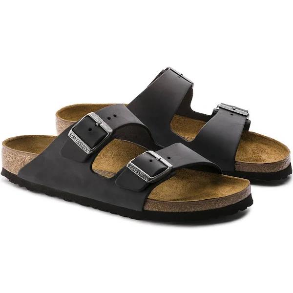 Birkenstock Arizona Oiled Leather Regular - Black - 35