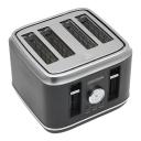 Morphy Richards Boutique Retro Design 4 Slice Toaster - Matte Black