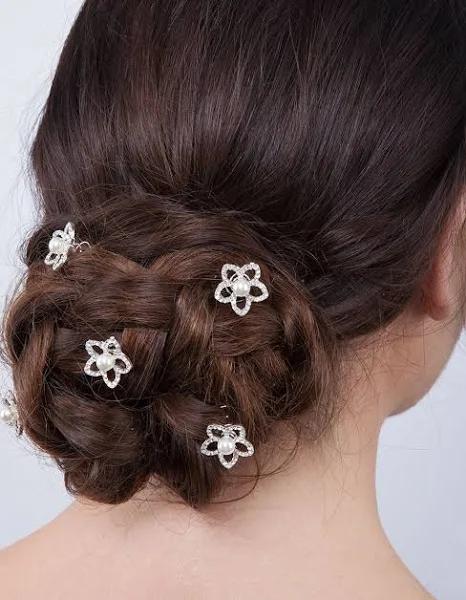 Lovisa Flower Pearl Hair Jewels 6-Pack