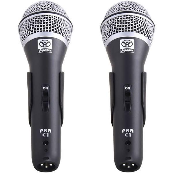 Superlux PRAC1 Supercardioid Dynamic Vocal Microphone x 2