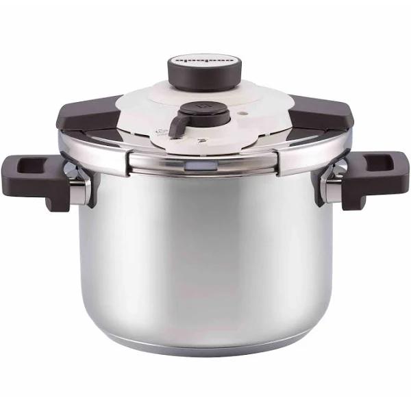 Essteele per Velocita Stainless Steel Pressure Cooker 22cm/6L - Best, Luxury Cookware - Made in Italy