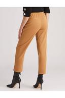 Rockmans Full Length Military Button Ponte Pants - Tan - Womens Trousers - Size 10 - Ezibuy