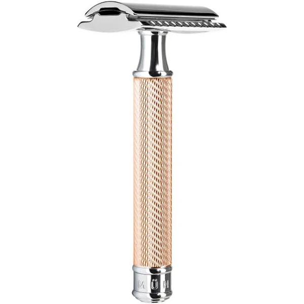 Muhle: Traditional R89 Rose Gold Safety Razor (Closed Comb)