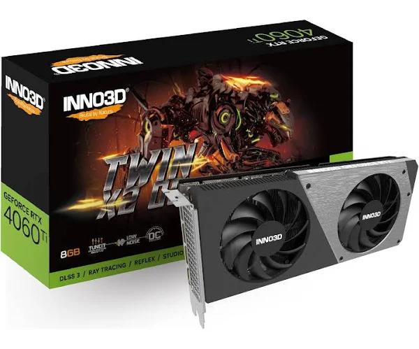 INNO3D N406T2-08D6X-171153N Graphics Card NVIDIA GeForce RTX 4060 Ti 8 GB GDDR6