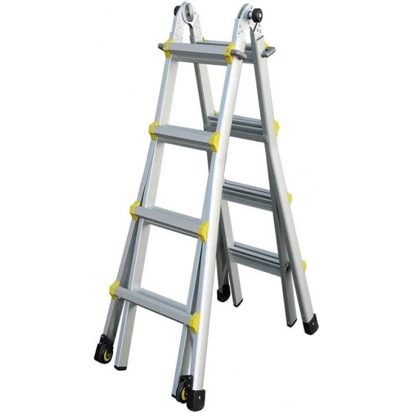 Indalex 1.3m-4.2m Aluminium 150kg Pro Series Telescopic Ladder