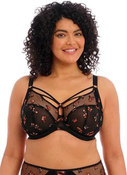 Elomi Sachi Black Butterfly Plunge Bra