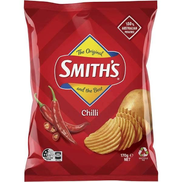 Smith's Crinkle Chilli Potato Chips 170g