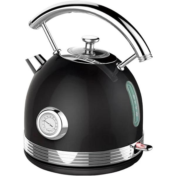 Philex 1.7 Black Electric Kettle Boiler Stainless Steel Retro