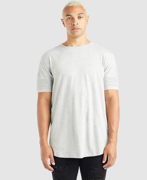 Nana Judy Maverick Pin Tuck Sleeve T-Shirt in Grey Marle M