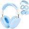 For Apple Airpods Max Headphones Protective Case Silicone Sleeves Full Set Cover Light Blue