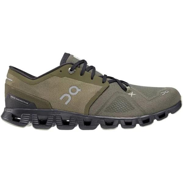 on Cloud x 3 10 , Olive/Reseda (Men's)