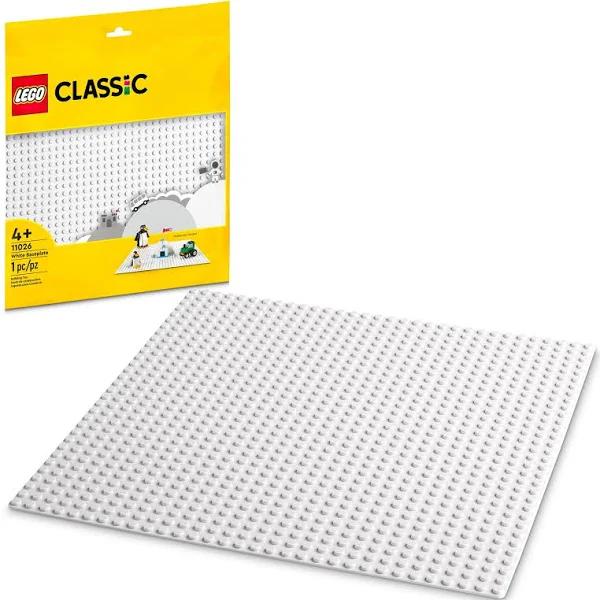 LEGO Classic White Baseplate 11026 Building Kit; Square 32x32