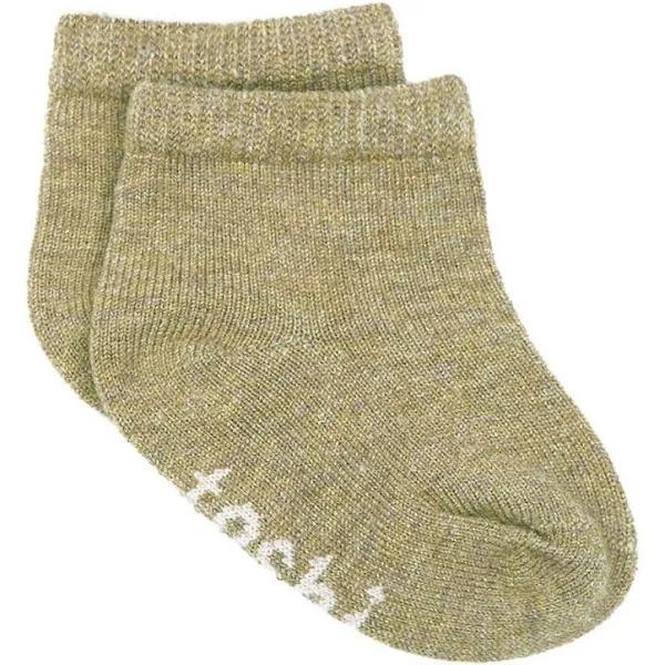 Organic Socks Ankle Dreamtime - Olive 6-12M