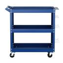 Giantz 3-Tier Tool Trolley Cart Workshop Mobile Work Mechanic Storage Blue