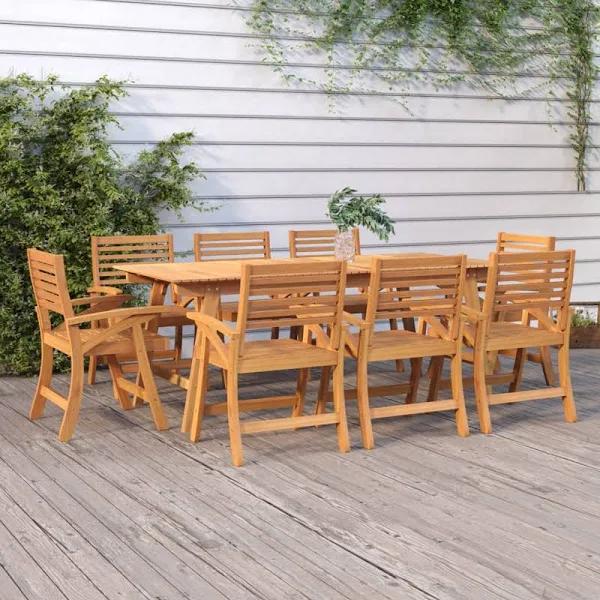 Garden Chairs 8 Pcs 58x58x87 cm Solid Wood Acacia vidaXL