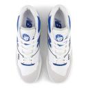 New Balance 550 Sneakers with Suede Toe in White and Blue