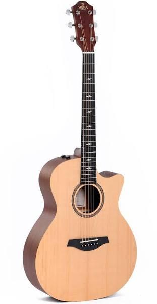 Sigma Acoustic Guitar Grand OM Solid Spruce Top With Pickup GMCE-1