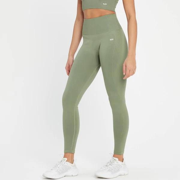 MP Women's Shape Seamless Leggings - Washed Jade - L