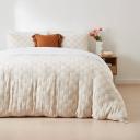 Kmart Lennox Cotton Quilt Cover set-super King Bed, Off White