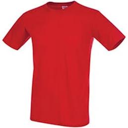 Stedman Mens Classic Fitted Tee Scarlet Red Mens Tee