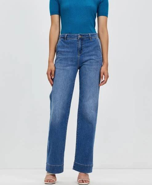 David Lawrence Arden Wide Leg Jean in Blue 12