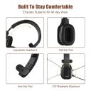 COMEXION Trucker Bluetooth Headset V5.0, Wireless Headphone with Mute Mic for Cell Phones, On Ear Bluetooth Headphone with Wireless&Wired Mode for