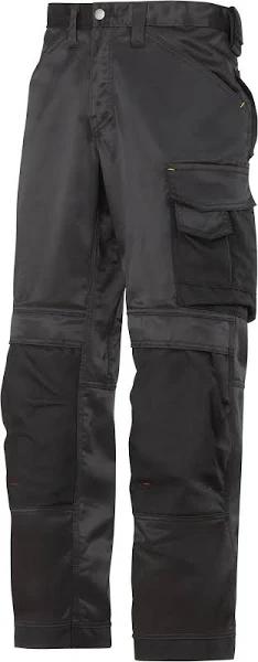 Snickers Mens DuraTwill Craftsmen Non Holster Trousers Black 30R