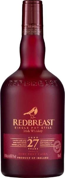 Redbreast 27 Year Old Single Pot Still Irish Whiskey 750ml Bottle