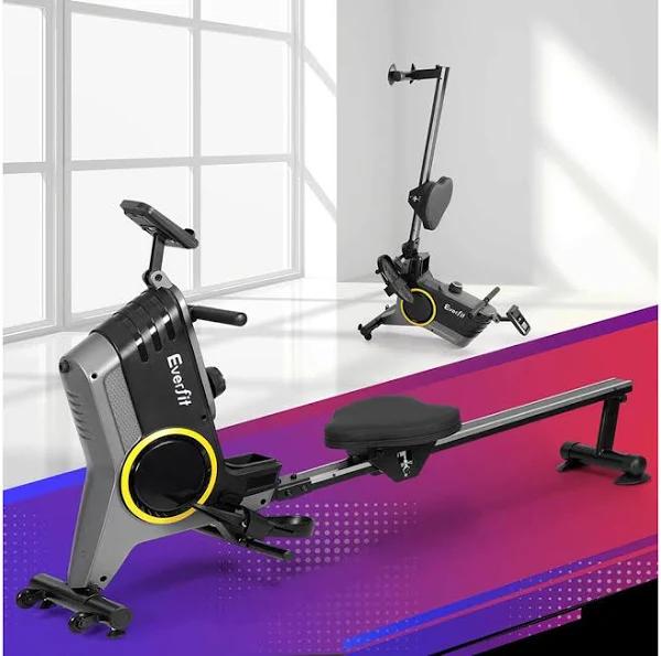 Everfit Rowing Machine 12 Levels Magnetic Rower Fitness Gym Cardio