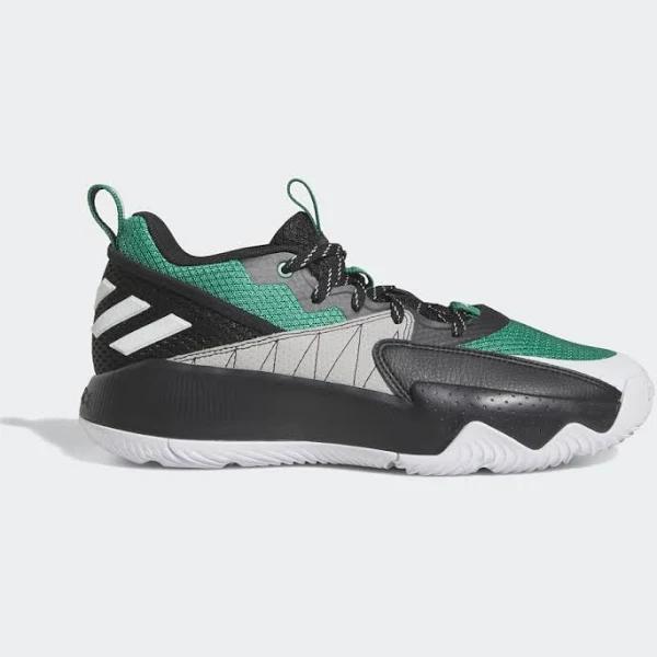 Adidas Dame EXTPLY 2.0 Shoes Court Green / Black / White 7 - Unisex Basketball Trainers