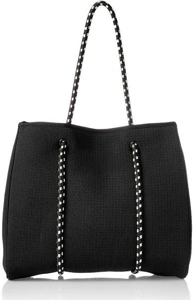 Prene The Brighton Bag, Neoprene Tote, Black