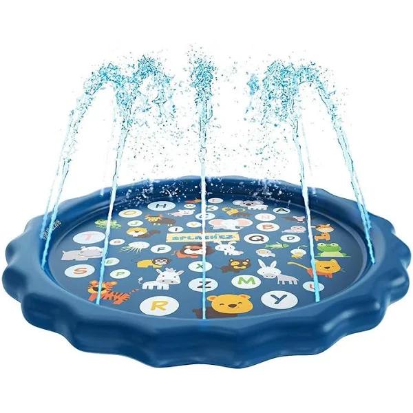 Splash Pad Baby Pool & Sprinkler, Outdoor Water Summer Toy