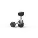 4kg Reeplex Rubber Hex Dumbbell Pair