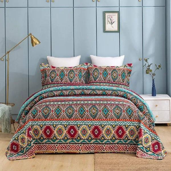 Classic Quilts Azura King Bed Coverlet Set Multi