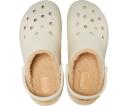 Crocs Women's Classic Platform Lined Clog; Bone, W10