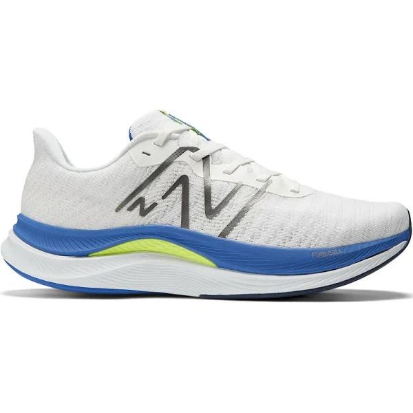 New Balance FuelCell Propel V4 Shoes White Grey Blue - 42.5