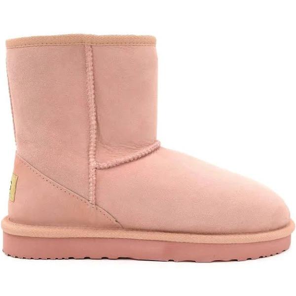 Manly - Premium UGG Boots - 100% Australian Sheepskin, Water Resistant Boot, Pink / Women's 7