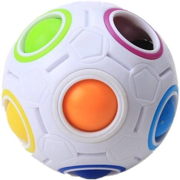 Cuberspeed Rainbow Ball Magic Fidget Toy Puzzle Magic Rainbow Ball Puzzle Fun Fidget