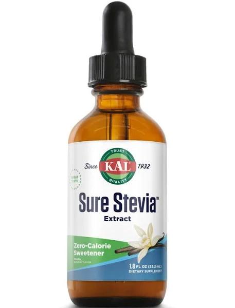 KAL, Sure Stevia Extract, Vanilla, 1.8 fl oz (53.2 ml)